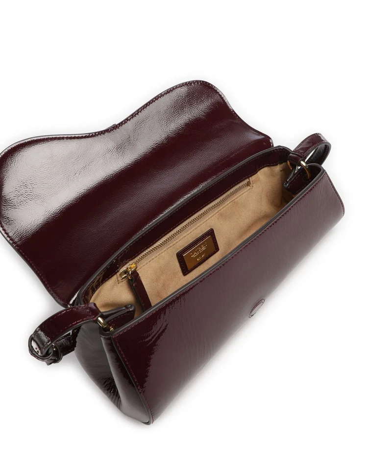 Lauren Ralph Lauren Tasha Medium Bolso de hombro dark garnet
