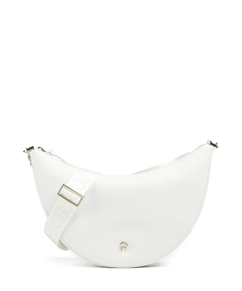 Aigner Zita M Bandolera cotton white