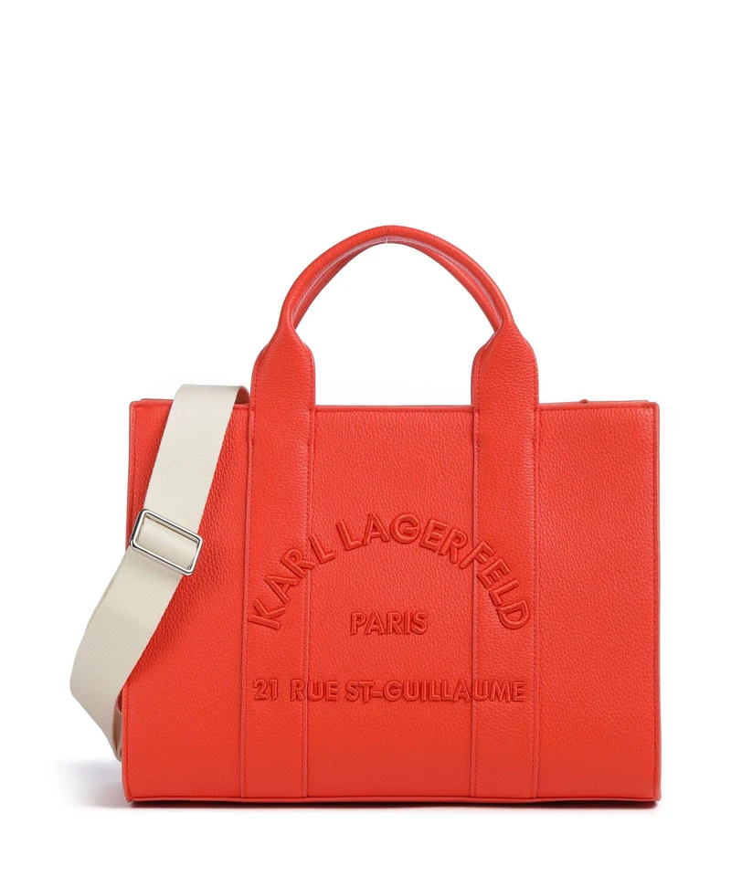 Karl Lagerfeld K/Rue St Guillaume Medium Bolso de mano grapefruit