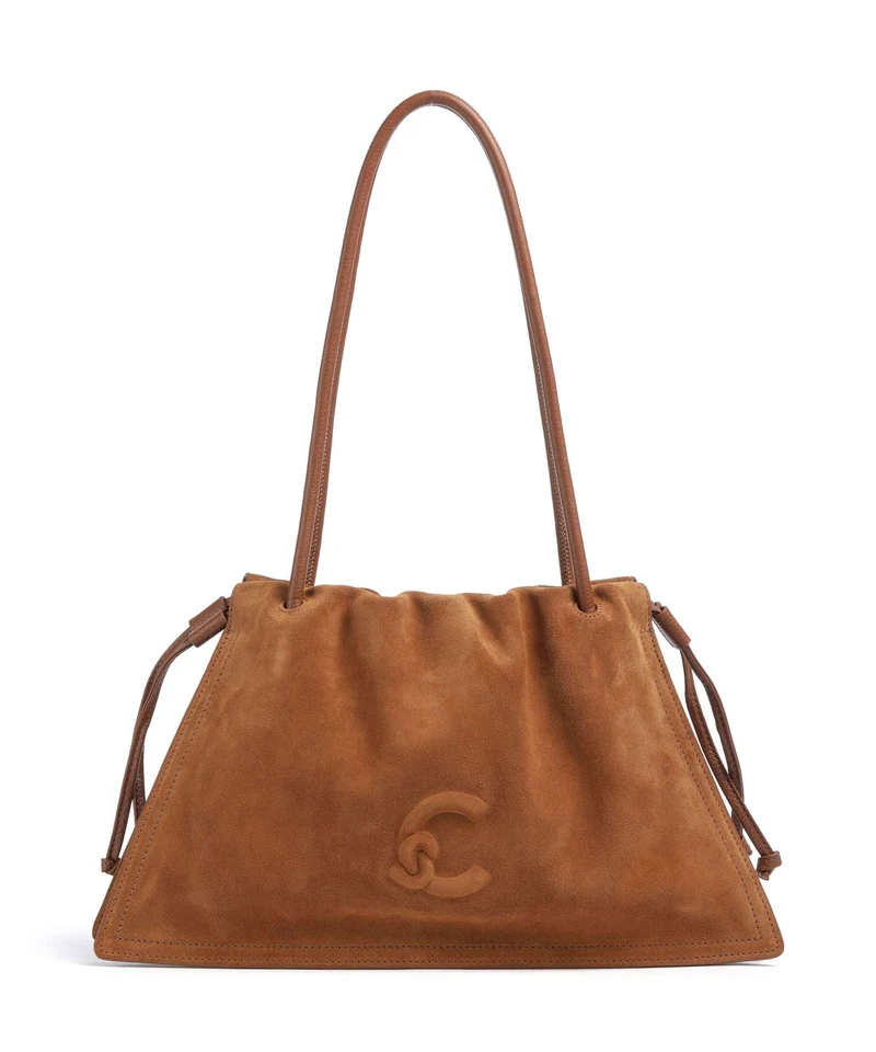 Coccinelle Dulse Bucket bolso de mano cognac