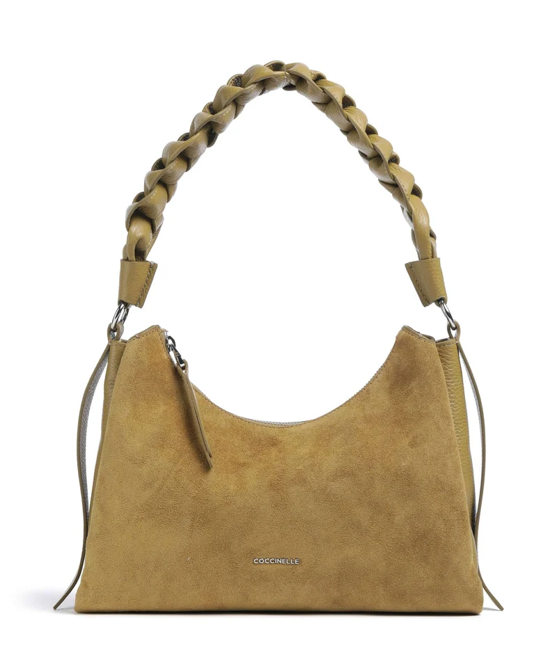 Coccinelle Boheme Suede Bolso de hombro seagrass