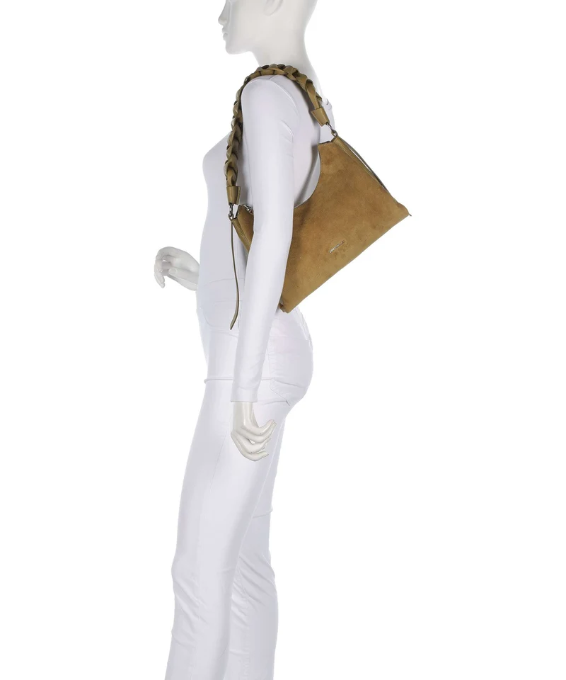 Coccinelle Boheme Suede Bolso de hombro seagrass