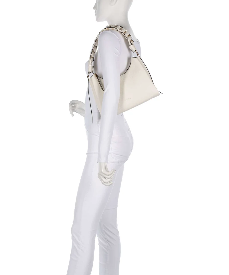 Coccinelle Boheme Grana Double Bolso de hombro pearl/cognac