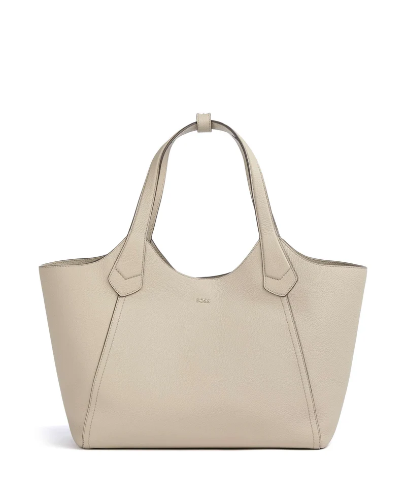 BOSS Lenah Bolsa shopping light beige