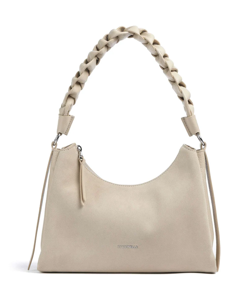 Coccinelle Boheme Suede Bolso de hombro sandshell