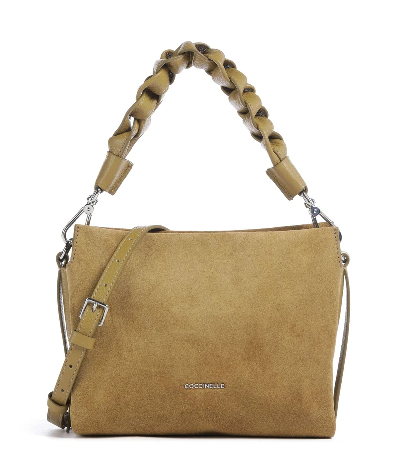 Coccinelle Boheme Suede Bolso de mano seagrass