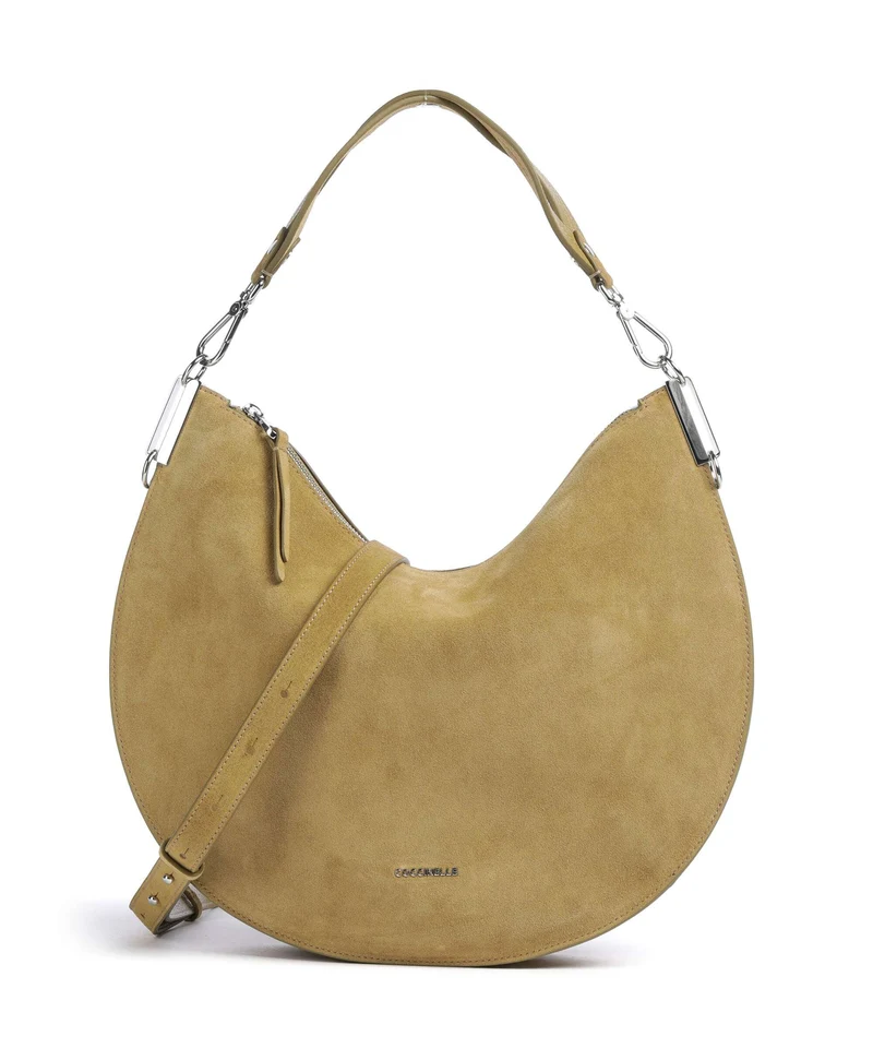 Coccinelle Sunup Suede Bolso de hombro seagrass