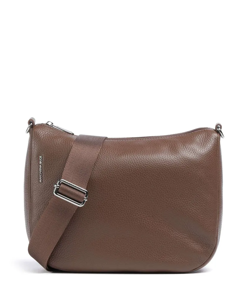 Mandarina Duck Mellow Leather Bandolera milk chocolate