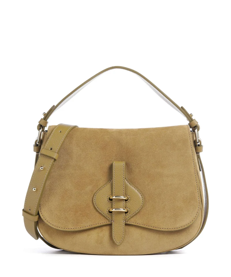 Coccinelle Mavery Suede Bolso de mano seagrass