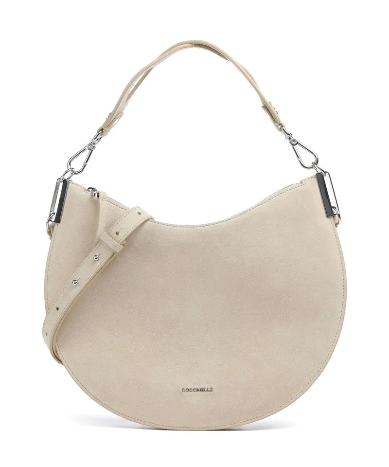 Coccinelle Sunup Suede Bolso de hobo sandshell