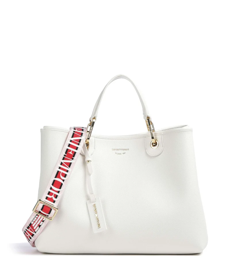 Emporio Armani My EA M Bolso de mano bianco/cuoio