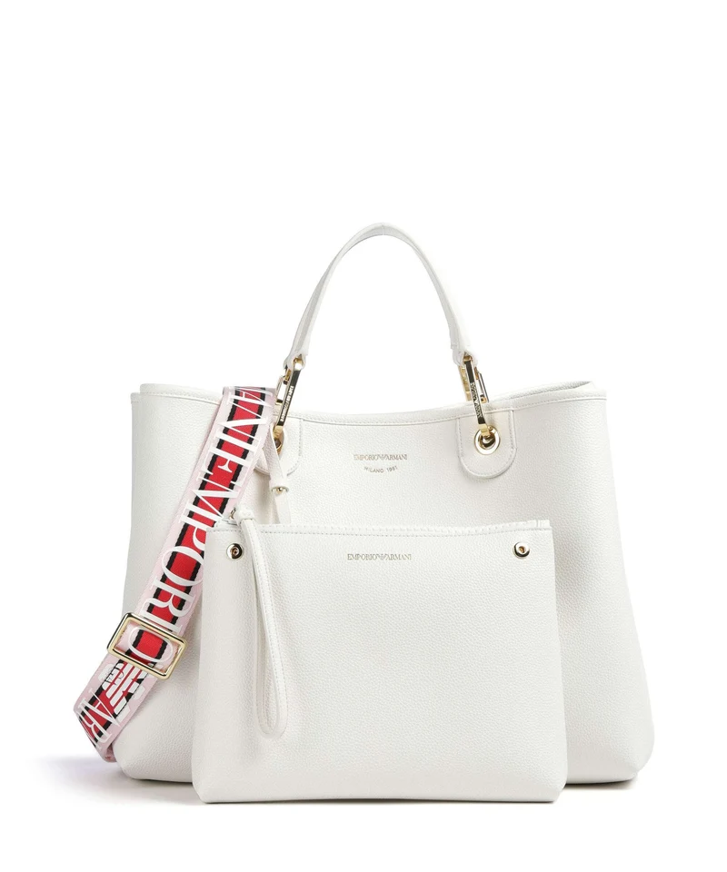 Emporio Armani My EA M Bolso de mano bianco/cuoio