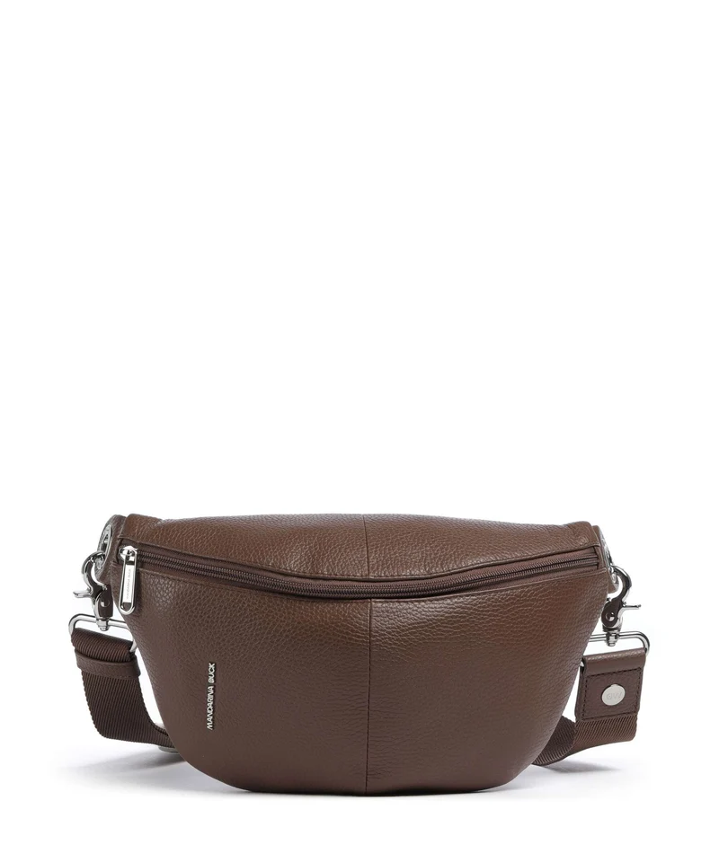 Mandarina Duck Mellow Leather Riñonera milk chocolate