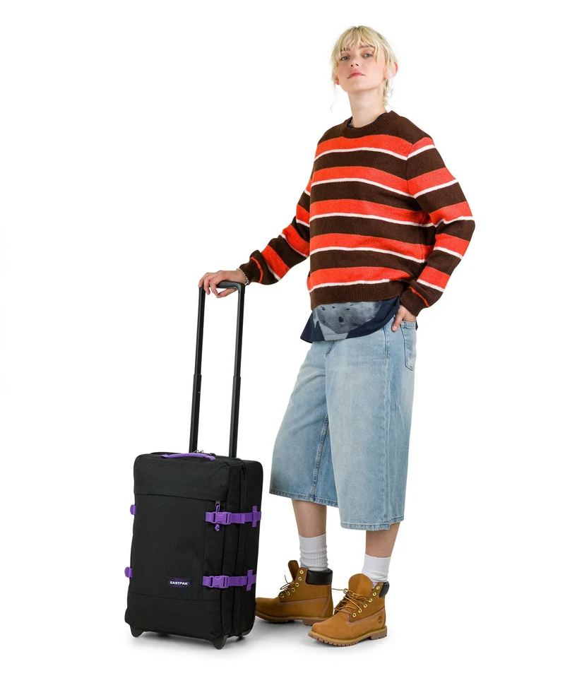 Eastpak Tranverz S Bolso de viaje con ruedas kontrast vineyard