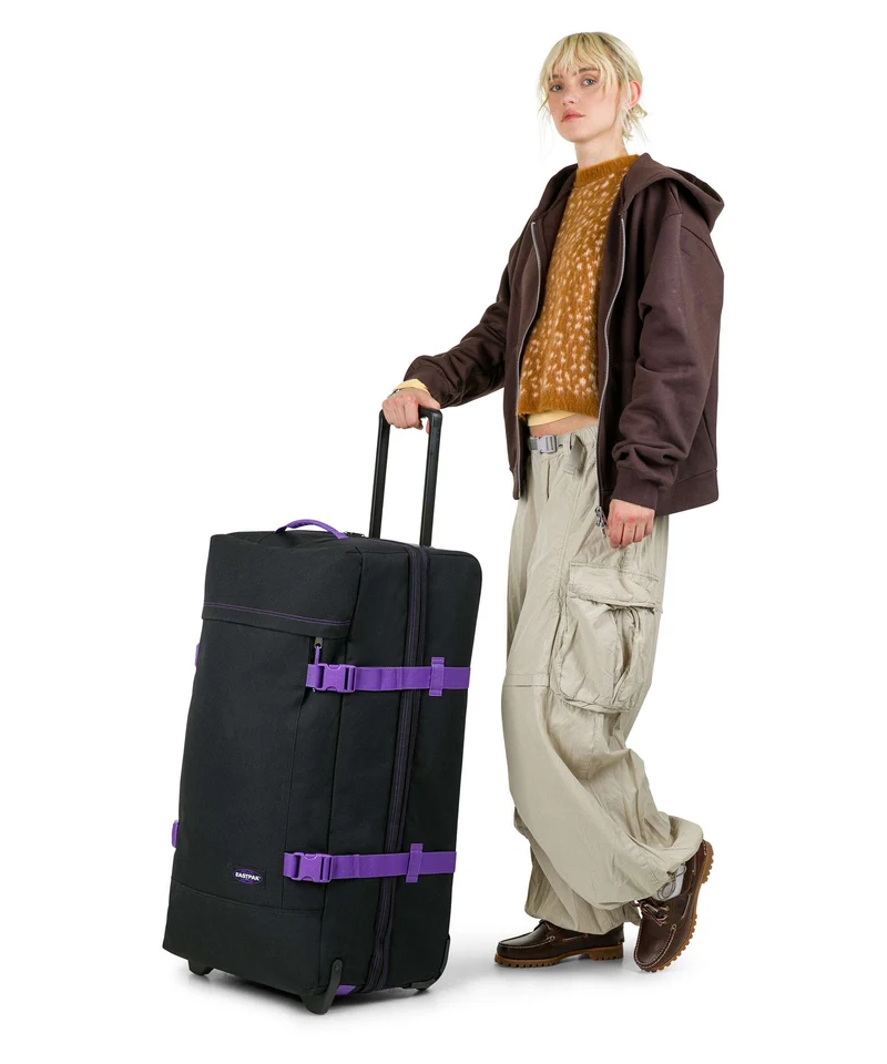 Eastpak Tranverz L Bolso de viaje con ruedas kontrast vineyard
