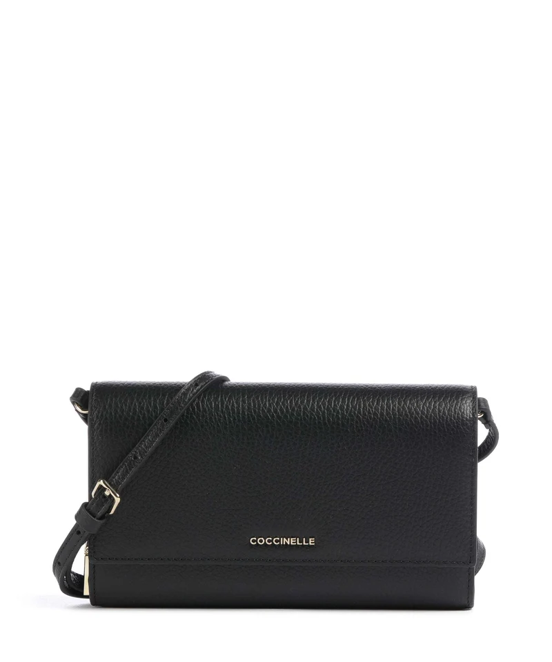 Coccinelle Metallic Soft Monedero noir