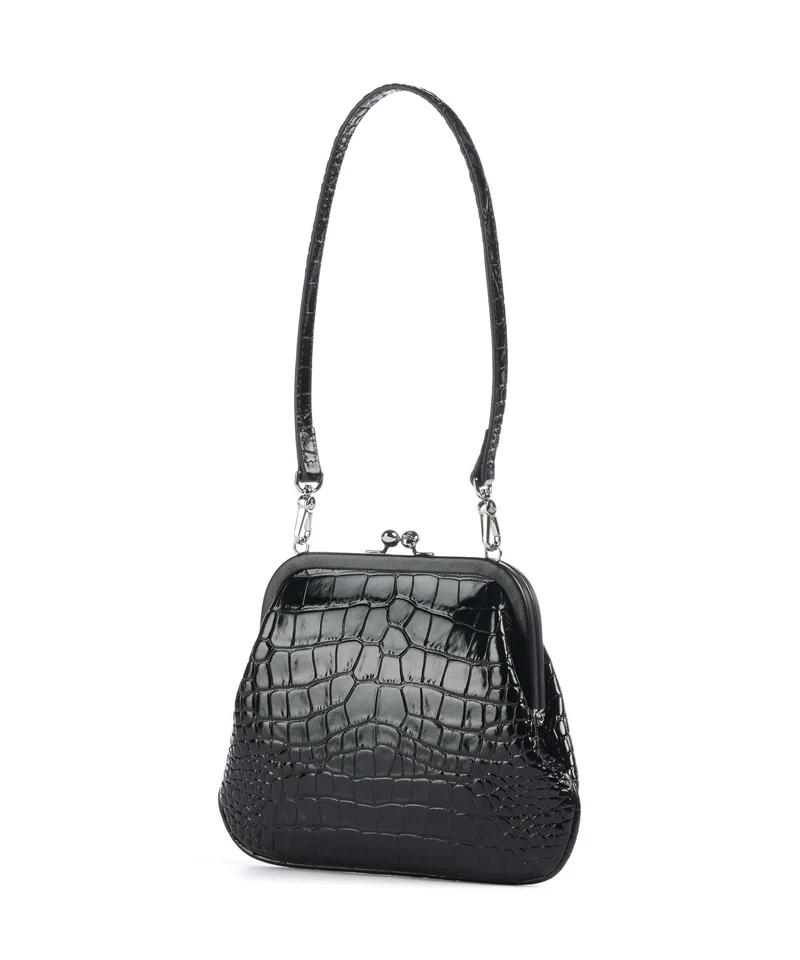 Vivienne Westwood Vivienne Embossed Croc Bolso de hombro black