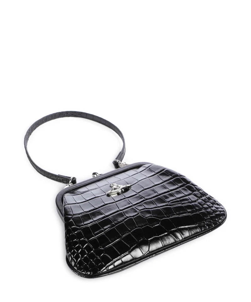 Vivienne Westwood Vivienne Embossed Croc Bolso de hombro black