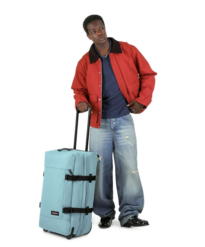 Eastpak Tranverz M Bolso de viaje con ruedas waterfall blue