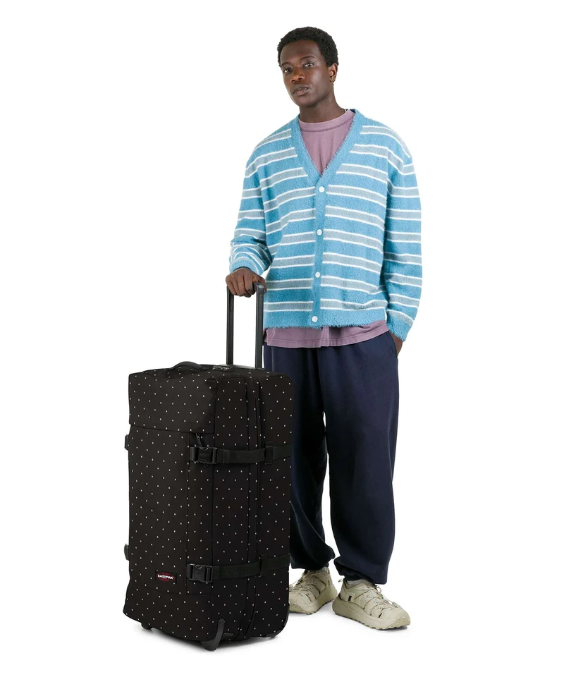 Eastpak Tranverz L Bolso de viaje con ruedas dots black/silver