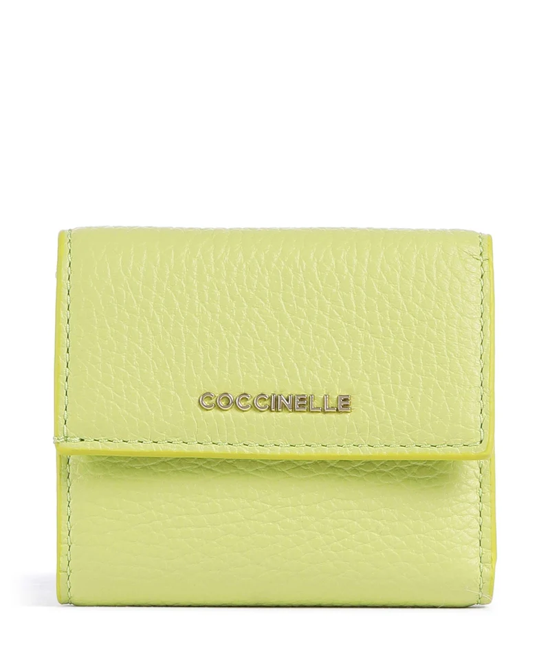 Coccinelle Metallic Soft Monedero green glow