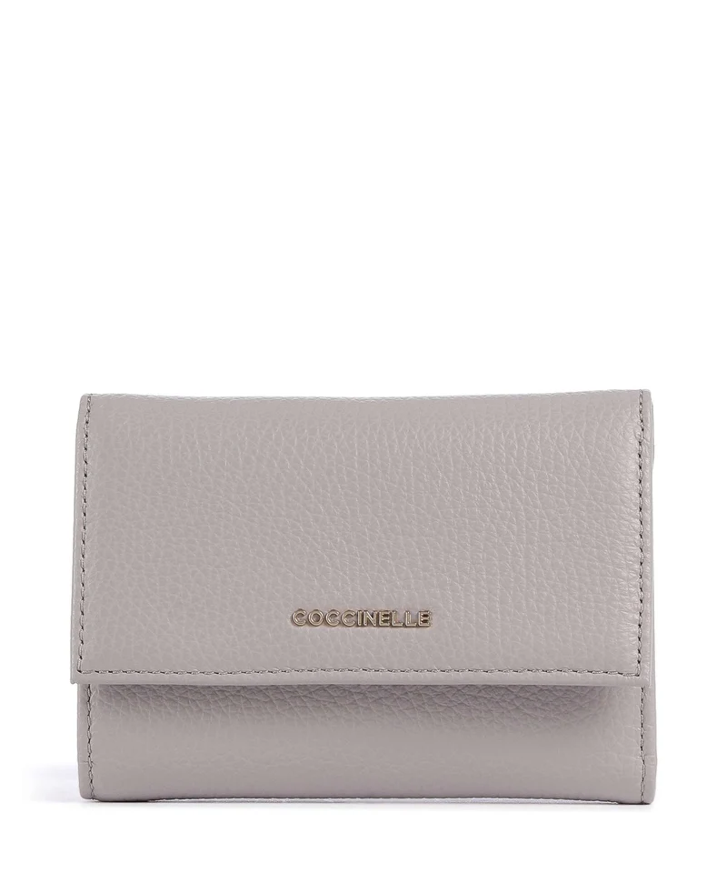 Coccinelle Metallic Soft Monedero oyster