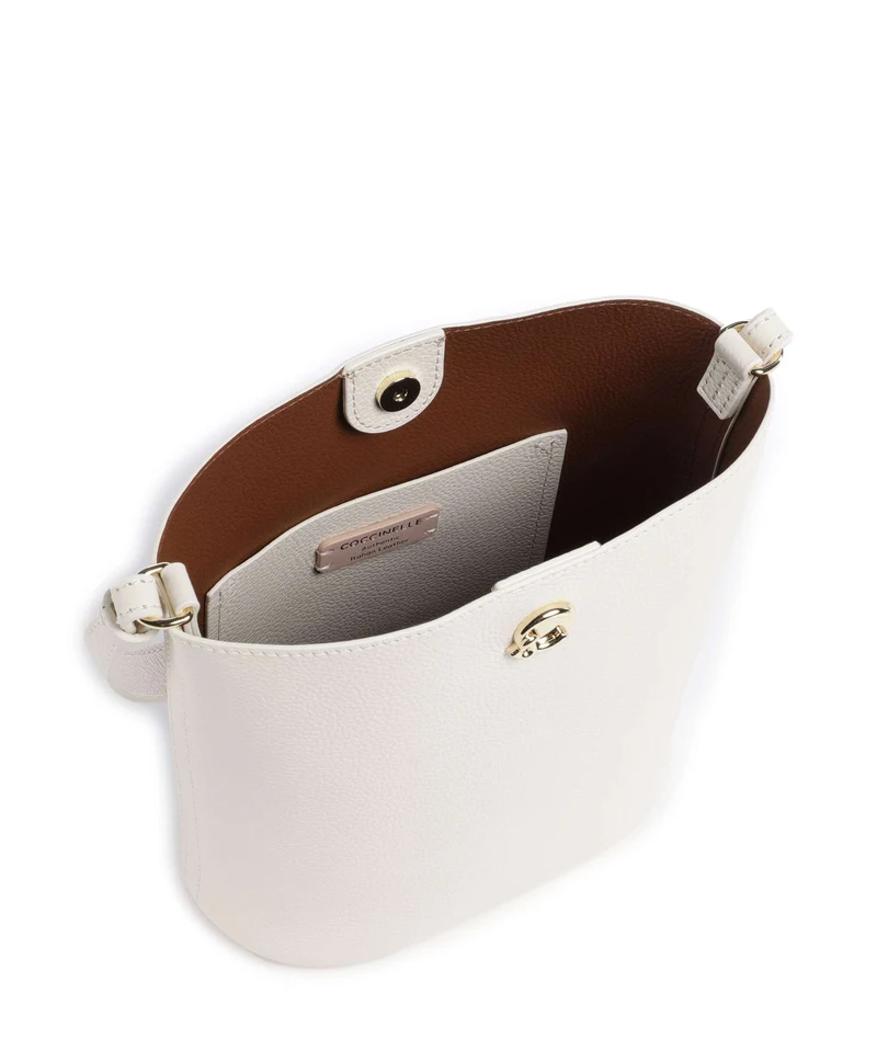 Coccinelle Nikla Bucket bolso de mano pearl/cognac