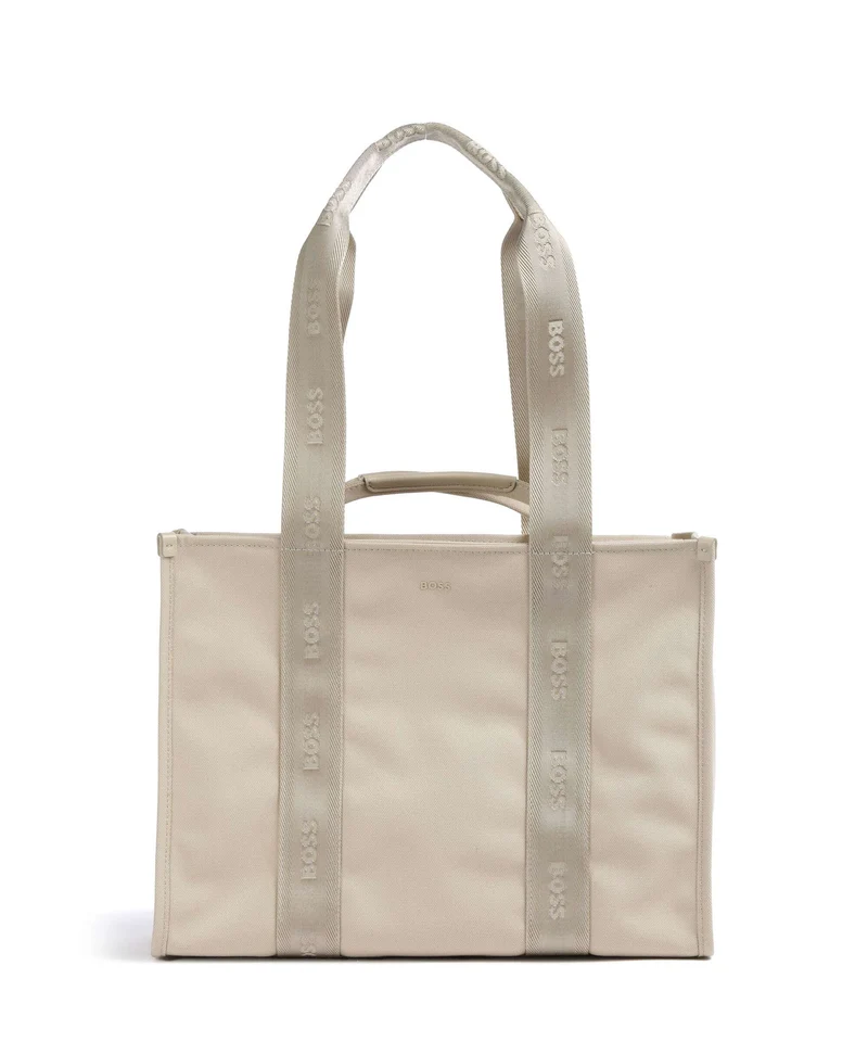 BOSS Sandy Bolsa shopping light beige
