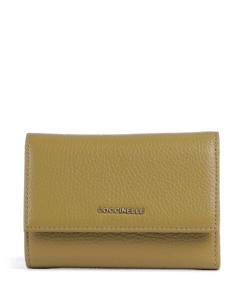 Coccinelle Metallic Soft Monedero seagrass