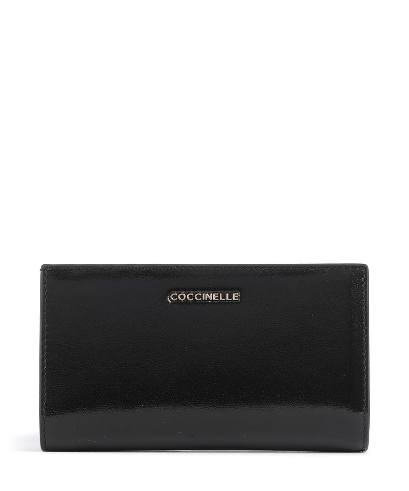 Coccinelle Metallic Shiny Smooth Monedero noir