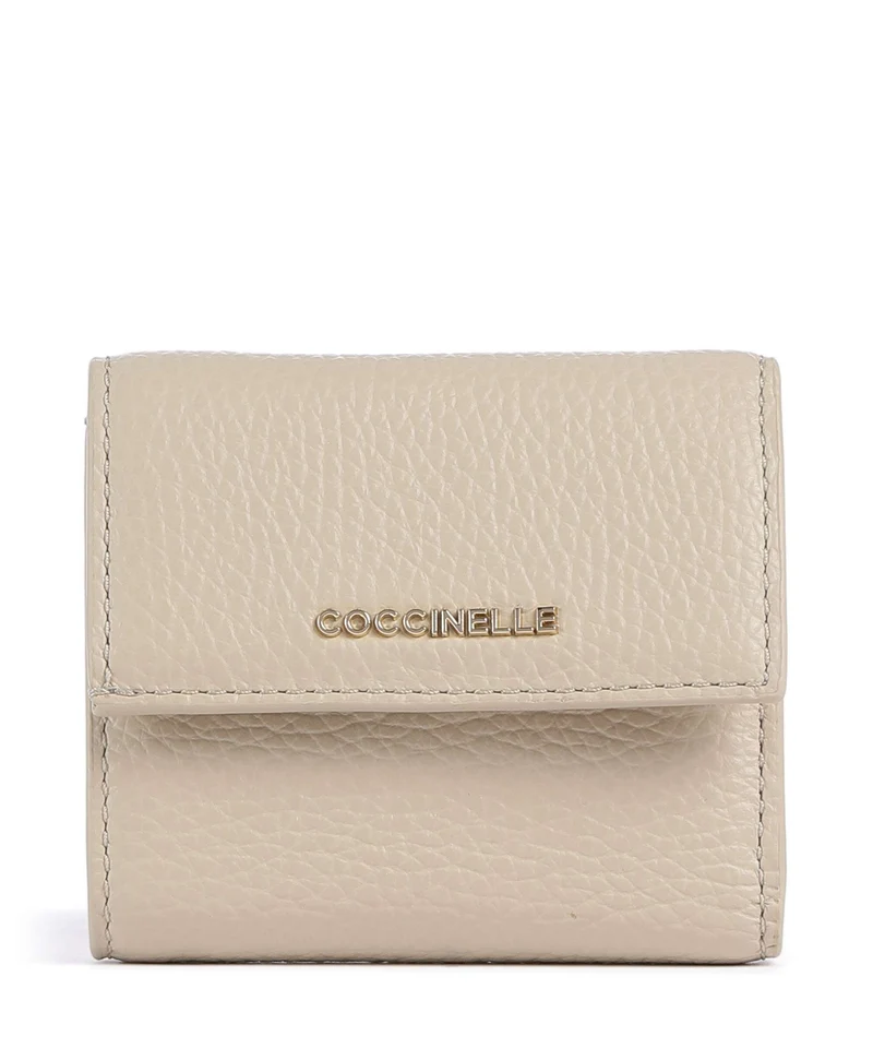 Coccinelle Metallic Soft Monedero sandshell