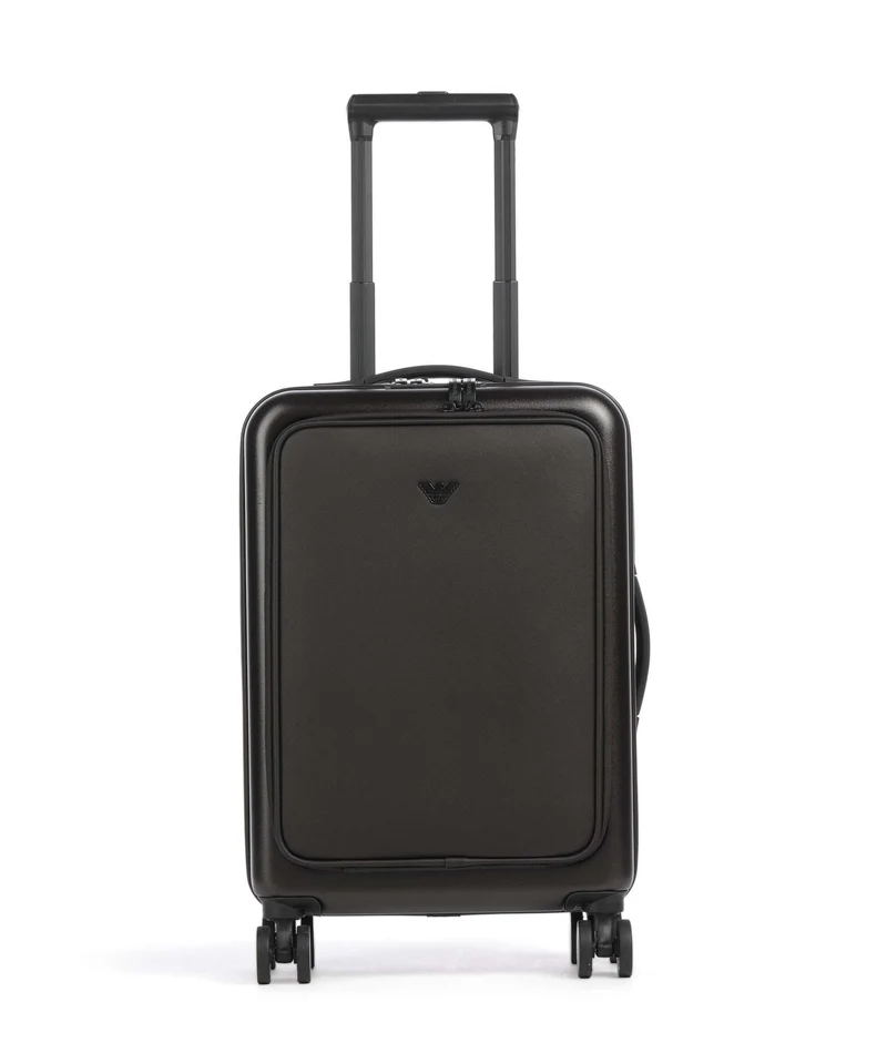 Emporio Armani Business Regenerated Maleta con 4 ruedas ebony