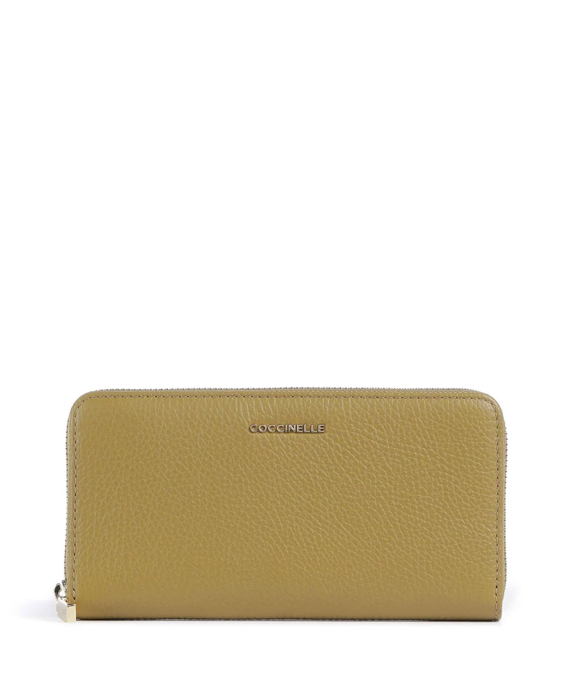 Coccinelle Metallic Soft Monedero seagrass