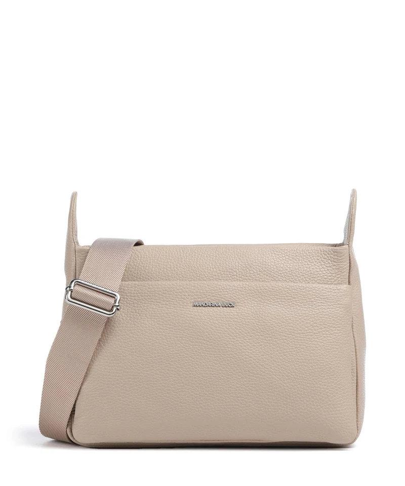 Mandarina Duck Mellow Leather Bolso de hombro warm taupe