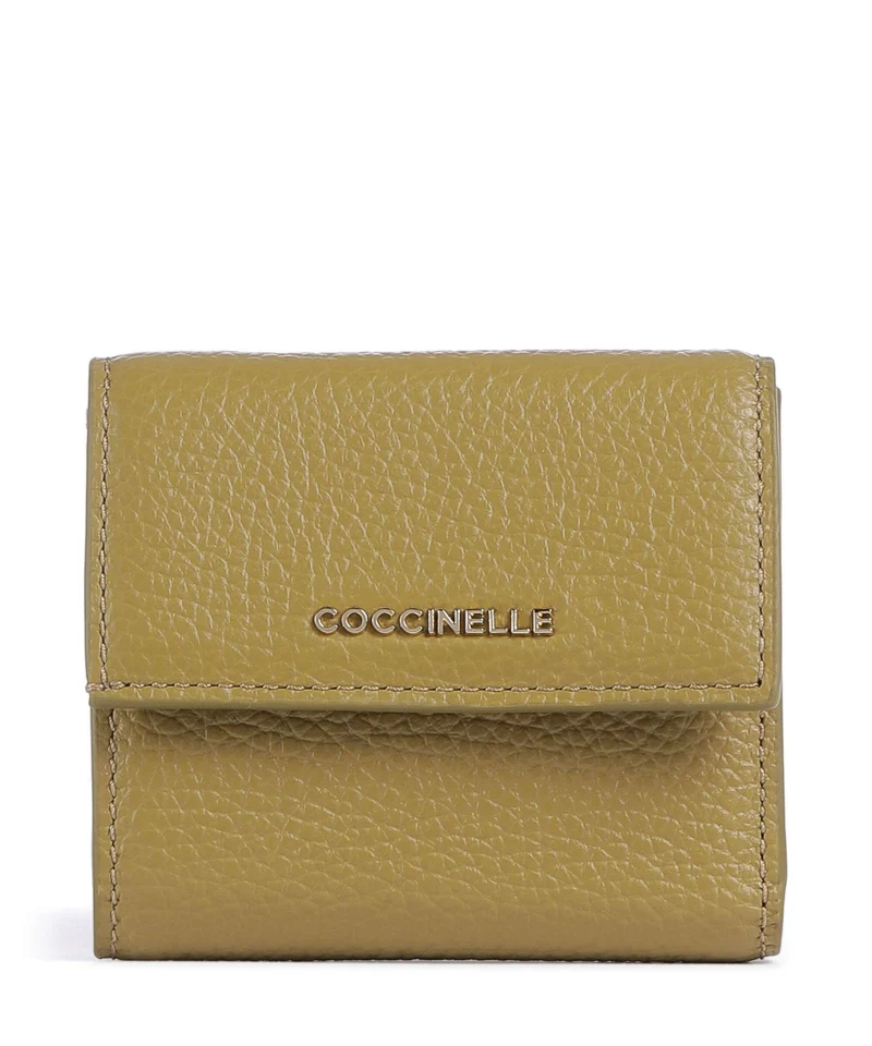 Coccinelle Metallic Soft Monedero seagrass