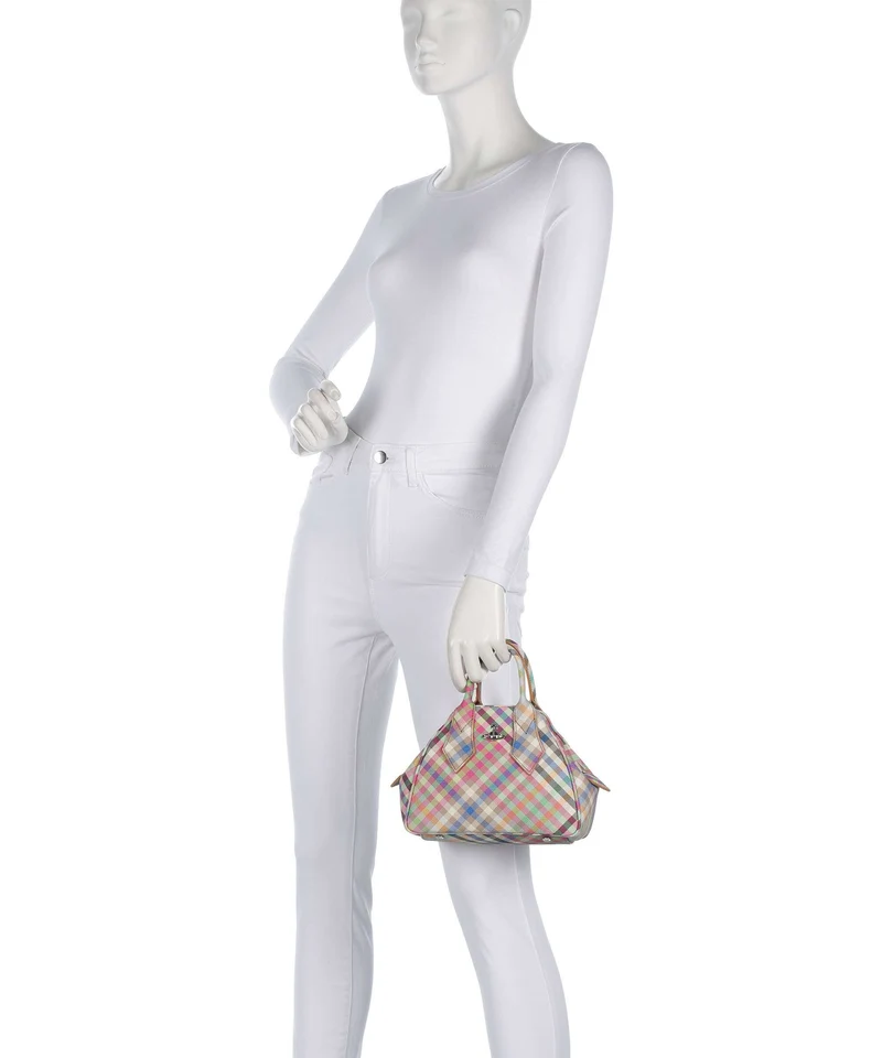 Vivienne Westwood Yasmine Buccia D'Arancia Small Bolso de mano heather plaid