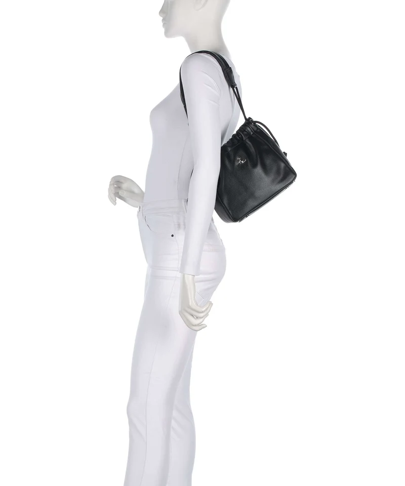 Vivienne Westwood Hilary Grain Small Bucket bolso de mano black