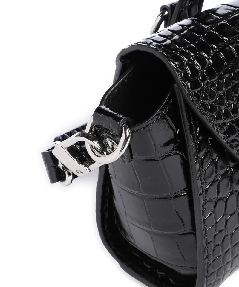 Vivienne Westwood Bettina Embossed Croc Mini Bolso de mano black