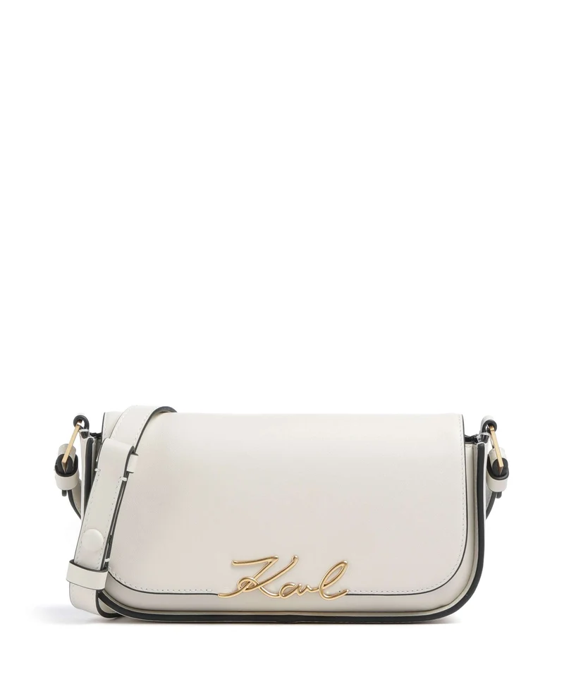 Karl Lagerfeld K/Signature Bolso de hombro off white