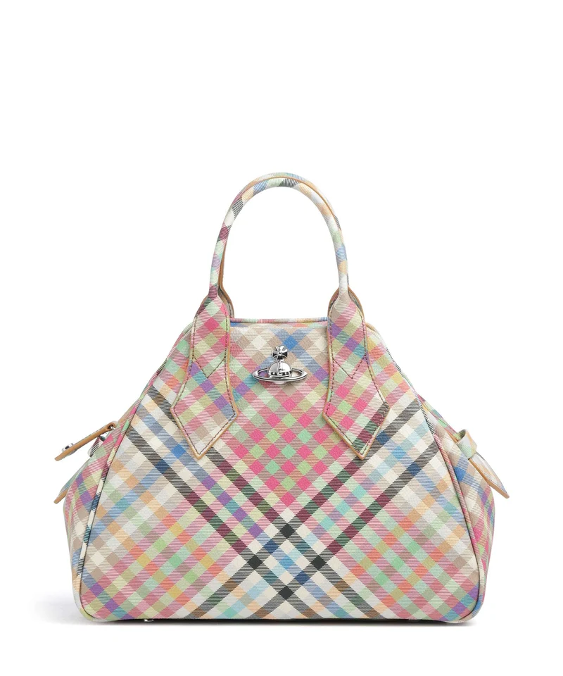Vivienne Westwood Yasmine Buccia D'Arancia Medium Bolso de mano heather plaid