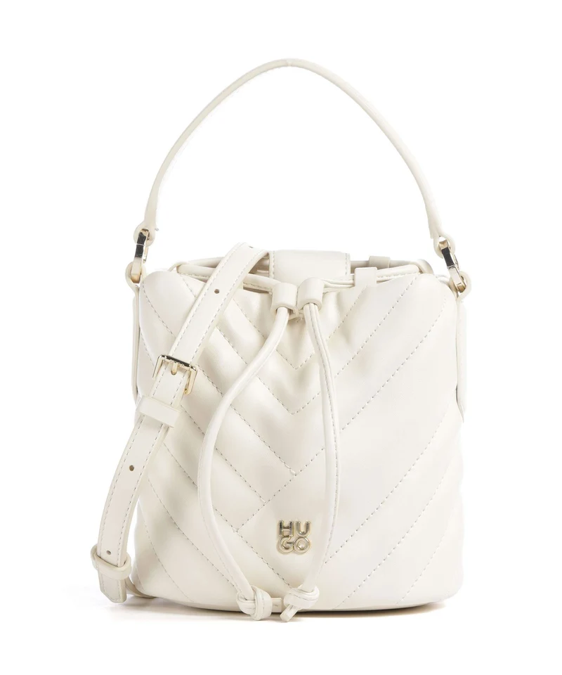 Hugo Chris 2.0 Bucket bolso de mano open white