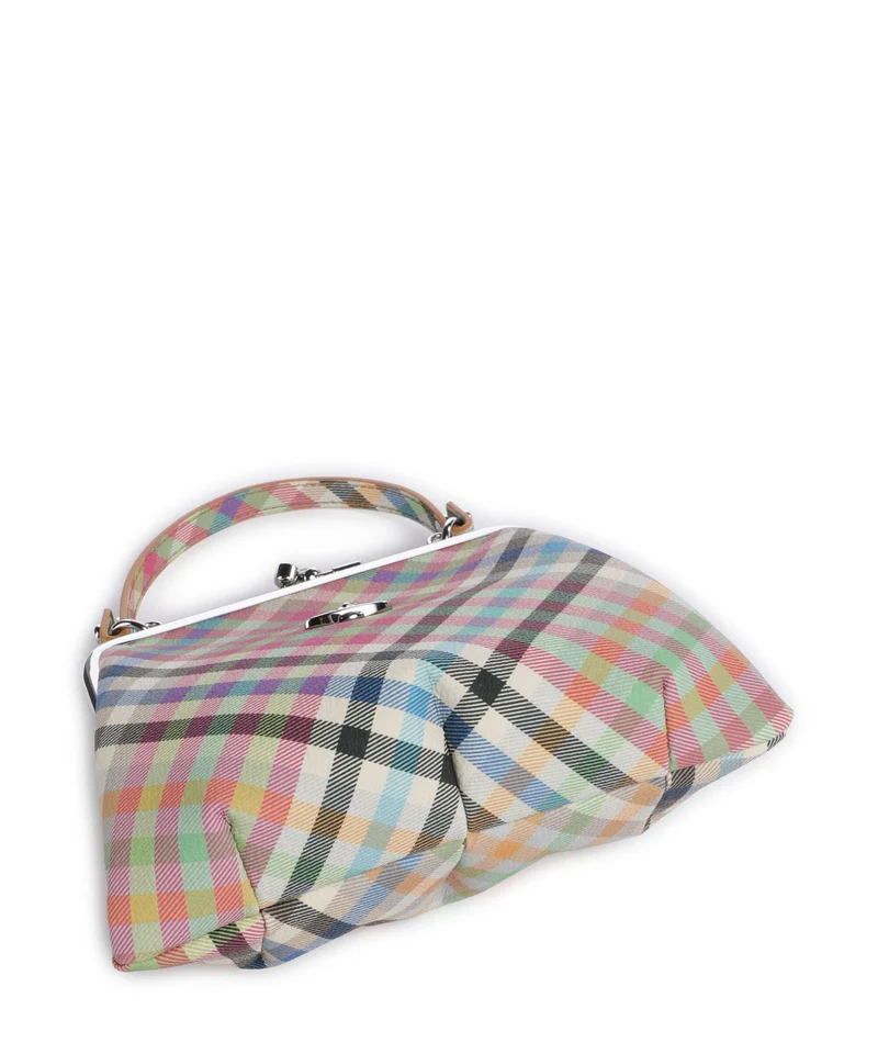 Vivienne Westwood Granny Frame Buccia D'Arancia Bolso de mano heather plaid
