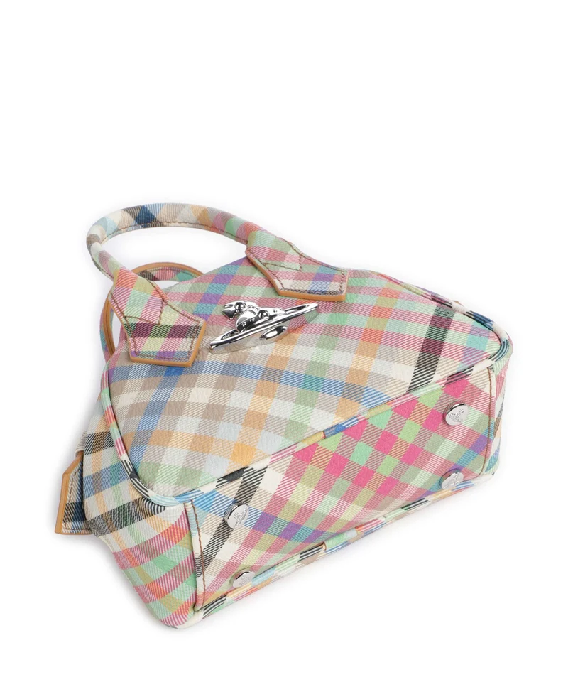 Vivienne Westwood Yasmine Buccia D'Arancia Mini Bandolera heather plaid