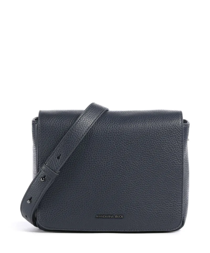 Mandarina Duck Mellow Leather Bolso de hombro dress blue