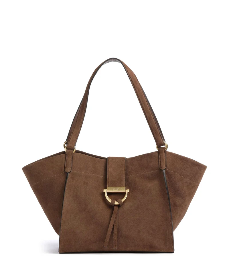 Abro Suede Temi Bolsa shopping wood