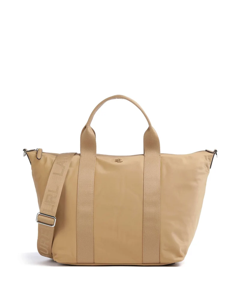 Lauren Ralph Lauren Stevie Extra Large Bolso de mano khaki