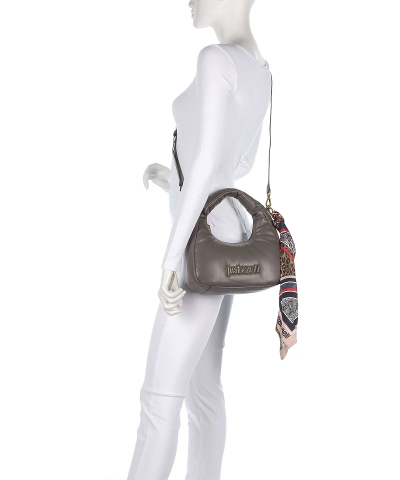 Just Cavalli Puffy Foulard Bolso de mano taupe