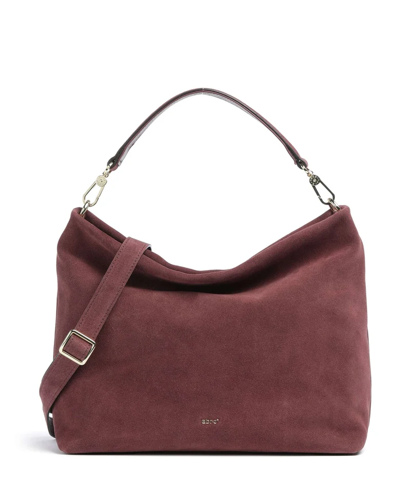 Abro Suede Kaia Bolso de hobo bordeaux