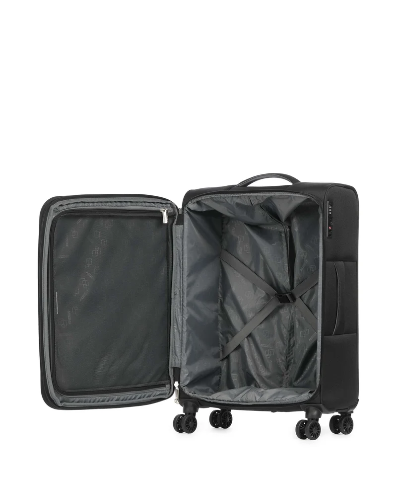 American Tourister Cloudrider M Maleta con 4 ruedas jet black