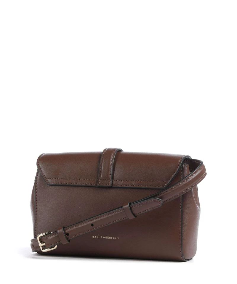Karl Lagerfeld K/Autograph Small Bandolera dark friar brown